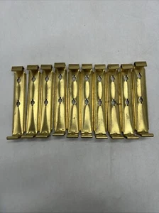 Set Of 10 K Style Hidden Hanger Brass Strap 5” For No Wing Cooper Gutter - Picture 1 of 15