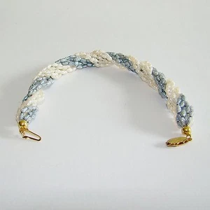 Armband Biwaperlen 10-reihig Perlenarmband Gold Zuchtperlen Perlenschmuck - Bild 1 von 2