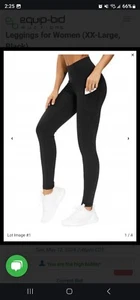 THE GYM PEOPLE dicke High Waist Yogahose Taschen, Bauchkontrolle schwarz XXLarge - Bild 1 von 4