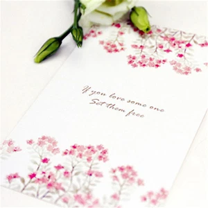30PC/Set Greeting Card Flowers Painting Post Card Gift Craft Message Cards - Picture 1 of 8