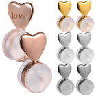8 Pcs Backstops Creative Silicone Heart Frame Stoppers Earring Backs Studs