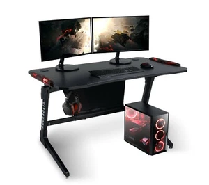 ELITE Gaming Büro Tisch Rocksolid Gamer Schreibtisch Computertisch Schreibtisch - Bild 1 von 12