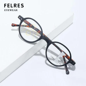 Occhiali da Lettura Unisex Rotondi Progressivi Multifocus Anti Luce Blu Full Frame @ - Foto 1 di 18