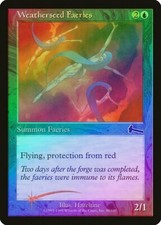 Weatherseed Faeries FOIL Urza's Legacy HEAVILY PLD Blue Common MTG CARD ABUGames