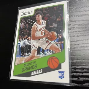 2021-22 Panini Chronicles Classics #173 Quentin Grimes New York Knicks Rookie - Picture 1 of 2