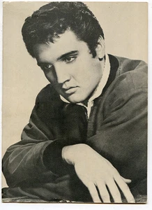ELVIS PRESLEY Virgil Apger 1957 photo on 1980 SWEET B Images GREETING CARD - Picture 1 of 3