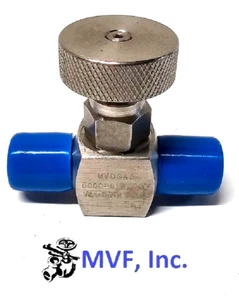 Nadelventil Mini 1/4 Zoll STECKER NPT 6000 PSI Edelstahl Sitze NACE Knopf 561IN06 - Bild 1 von 3