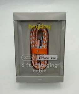 Heyday Charging Lightning Cable to USB-C Braided 6ft iPhone & iPad Sealed - Photo 1 sur 9