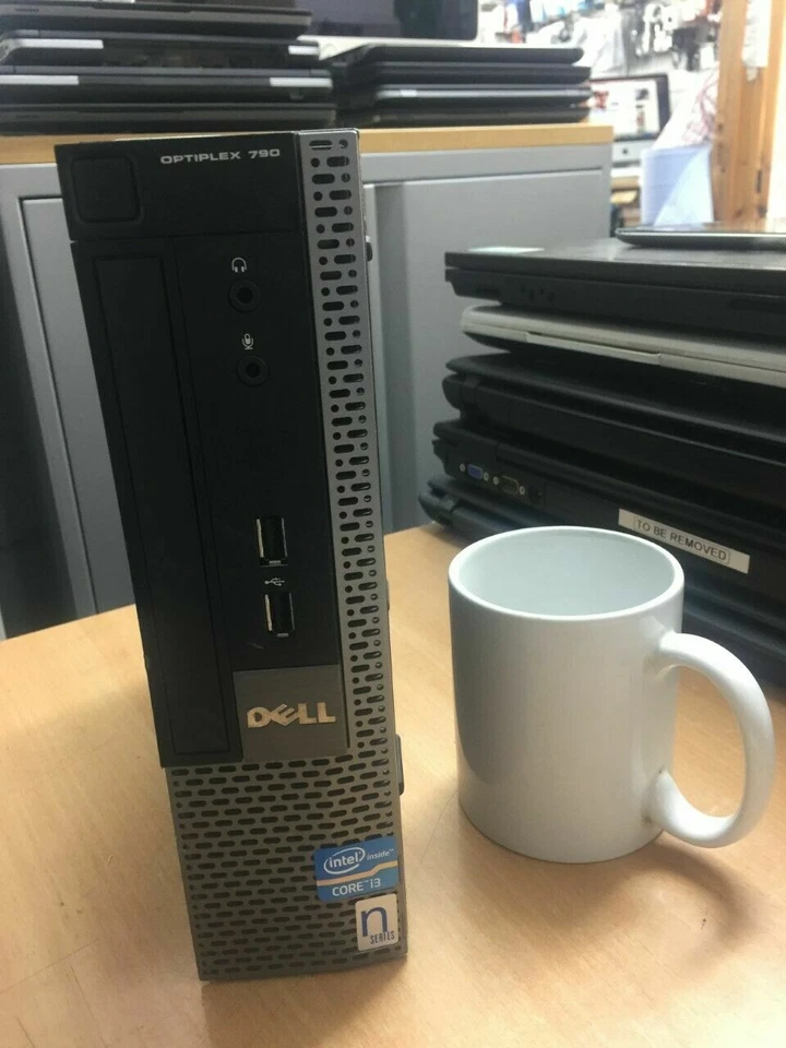 DELL Optiplex 790 USFF PC intel Core i3-2ndGen 4GB RAM 250GB HDD Windows10 WiFi - Image 1 of 4