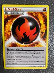 2015 POKEMON xy breakthrough burning energy mint 151/162 fire - Picture 1 of 2