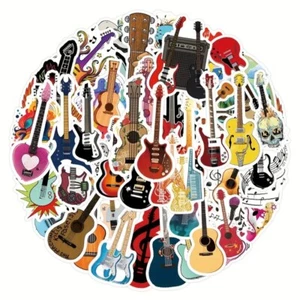 55pcs Cartoon Pattern Paper Vinyl Aesthetics Stickers, for Guitar, Scrapbooking - Imagen 1 de 7