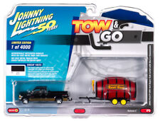 Johnny Lightning Tow & Go 1 64 2003 Ford F-250 Super CAB W Barrel Keg Trailer