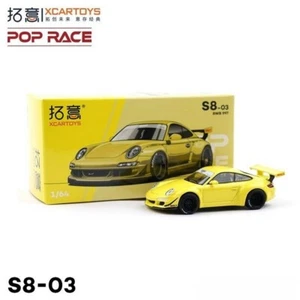 XCARTOYS 1/64 Scale Porsche 997 RWB Yellow Diecast Car Model Toy Gift NIB - Picture 1 of 6