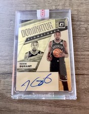 Kevin Durant 2019 Donruss Optic Dominator Signatures Gold Vinyl 1/1 Card #1