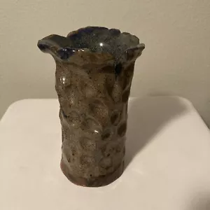 Hand Thrown Studio Art Pottery Vase Handmade Signed 6” Tall - Picture 1 of 11