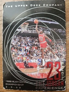 1997 Upper Deck 23 Nights The Jordan Experience Jumbo Michael Jordan #19 HOF - Foto 1 di 2