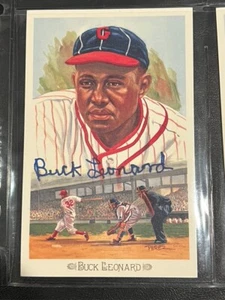 Buck Leonard Hand Signed Baseball Perez-Steele Postcard LE /10000 Celebration - Picture 1 of 4