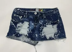 Mudd Denim Shorts Distressed Destroyed Medium Wash Faded Damengröße 5 - Bild 1 von 9