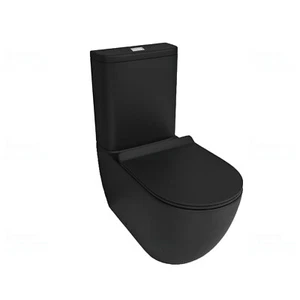 Tornado Rimless Dual Flush Back to Wall Toilet Suite Soft Close Seat P S Trap - Picture 1 of 7