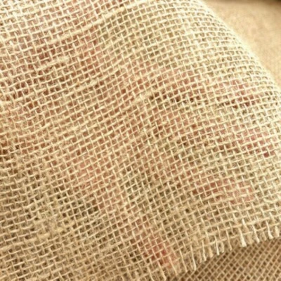 158X100CM Burlap Linen Fabric DIY Crafts Jute Sack Cloth Tablecloth Decor - Image 1 of 4
