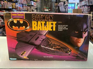 Batman Batjet with Blast off Missile (Batman Dark Knight, Vintage Kenner - Picture 1 of 6