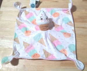 Mary Meyer Pink Ice Cream Cone Sprinkles Security Baby Blanket Lovey - Picture 1 of 5