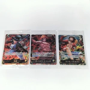 Juego de 3 cartas de una pieza - Monkey D. Luffy, Portgas D. Ace, Sabo, 7-Eleven campaña - Imagen 1 de 2