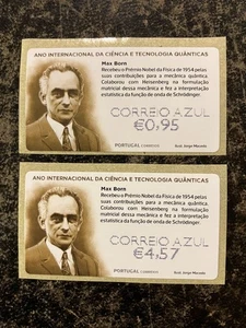 Portugal 2025 - Cajero automático/vendedor año internacional ciencia y tecnología cuántica, Max Born - Imagen 1 de 1