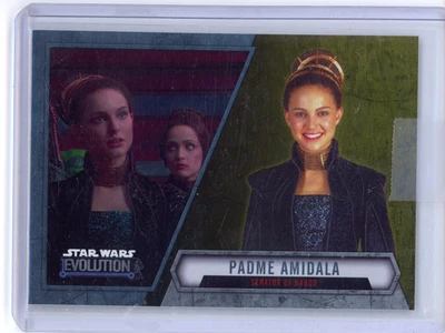 STAR WARS 2016 TOPPS EVOLUTION GOLD PARALLEL INSERT #15 PADME AMIDALA /50 - Image 1 of 2