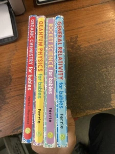 Baby University Board Book Lot Of 4 Chris Ferrie Science for Babies Physics - Picture 1 of 1