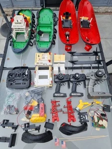 2x Heng Long Remote Control Work Tug Boat with Water Cannon SPARES OR REPAIR - Bild 1 von 17