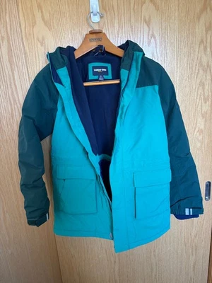 Lands' End Squall Waterproof Insulated Parka Jacket Boys 14-16 XL Blue - Image 1 of 4