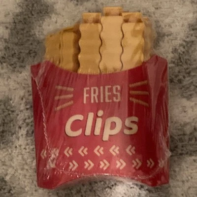 12 PIEZAS Clips para Bolsa de Alimentos con Forma de Papas Fritas Clips Magnéticos para Sellar Cocina para Nevera Foto 1 de 3
