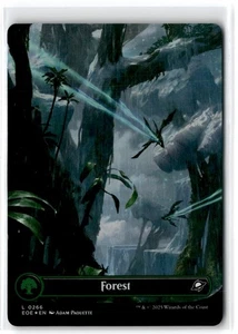 2025 Edge of Eternities Forest #266 Expansion/Common Boarderless Foil - Picture 1 of 2