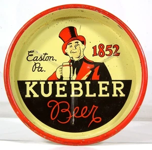 VASSOIO PUNTA BIRRA PUBBLICITARIO LATTA LITOGRAFIA UNION BREWING CO. ANNI '30 - VASSOIO BIRRA KUEBLER - Foto 1 di 6