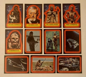 1977 Topps Star Wars Series 2 Complete Set of 11 Stickers Great Condition! - Picture 1 of 13