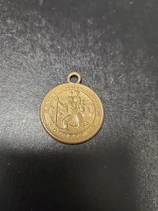 Vintage St. Christopher Medal/Pendant San Juan Capistrano Mission Medal - Picture 1 of 2