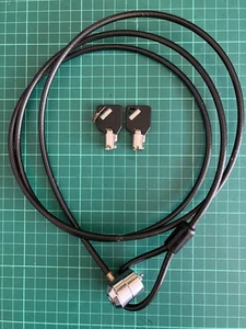 Laptop Cable Security Lock 1.7m (67in) With 2 Keys Anti-theft 5mm Thick - Picture 1 of 4