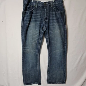 Axe & Crown Mens Jeans Size W 36 L.30 Boot Fit Style Blue Distressed Denim Y2K - Picture 1 of 16