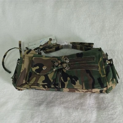 Bolso de hombro camuflaje con varios bolsillos Foto 1 de 4