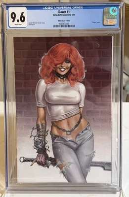 Dawn # 1 белый мусор вариант издание CGC 9.6 белый 1995 Jospeh Michael Linsner - Изображение 1 из 2