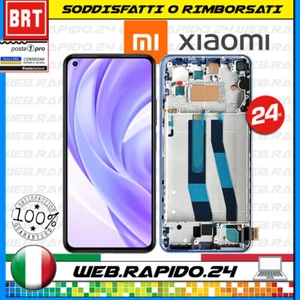 DISPLAY LCD+TOUCH SCREEN+FRAME XIAOMI MI 11 LITE 4G 5G NE NM2101K9AG VETRO NERO - Foto 1 di 1