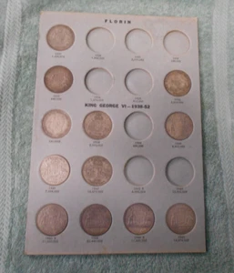 #CC.  #14. TWELVE(12)   AUSTRALIAN SILVER TWO  SHILLING  COINS - SEE DESCRIPTION - Picture 1 of 6