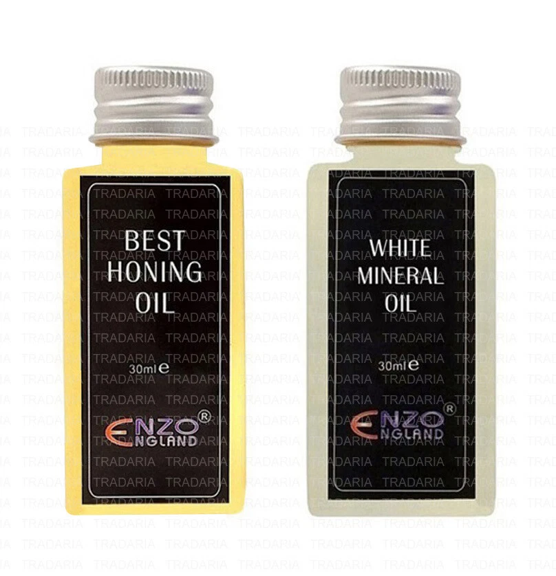 ENZO ENGLAND WHITE MINERAL HONING OIL GRINDING STROPPING SHARPENING KNIFE RAZOR CUTTING TOOLS