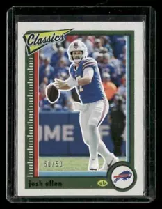 2022 Panini Classics #9 Josh Allen Green Back #'d 50/50! Buffalo Bills - Picture 1 of 2