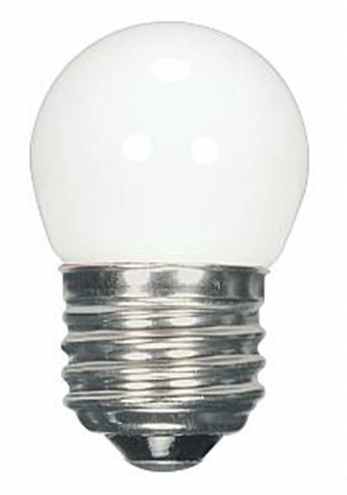 Miniature LED Light Bulb - 1.2W - 120V - Coated White Finish - SATCO-S9161-1 - Image 1 of 1