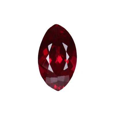 Sri Lanka Red Color Ruby Marquise Cut 7 Carat Lab Created Beautiful Gemstone - Image 1 of 4