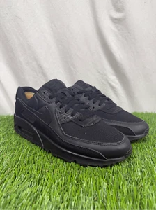 Nike Air Max 90 Men's Size 10 US CN8490-003 Triple Black Lace Up Athletic Shoes - Picture 1 of 7