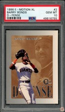 1996 E-MOTION XL BARRY BONDS D-FENSE #2 PSA 10 POP 6 (755)