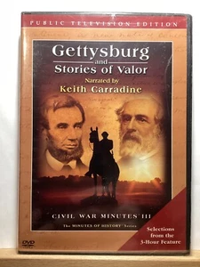 Gettysburg and Stories of Valor - Civil War Minutes III (DVD, 2007) - Carradine - Picture 1 of 3